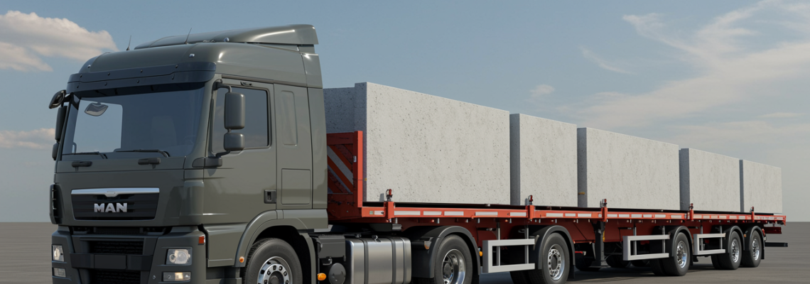 Caminhões Para Transporte De Peças Pré-moldadas