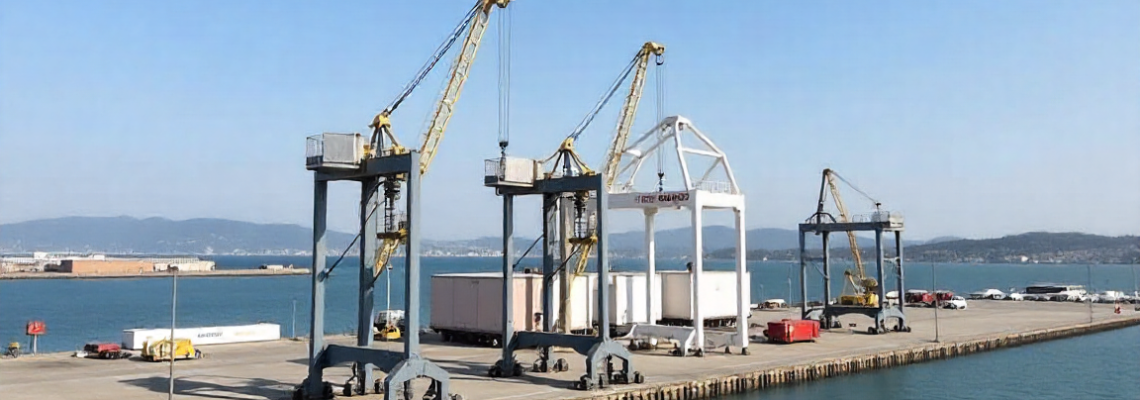 Sucesso Em Construções Portuárias Com Guindastes Especializados