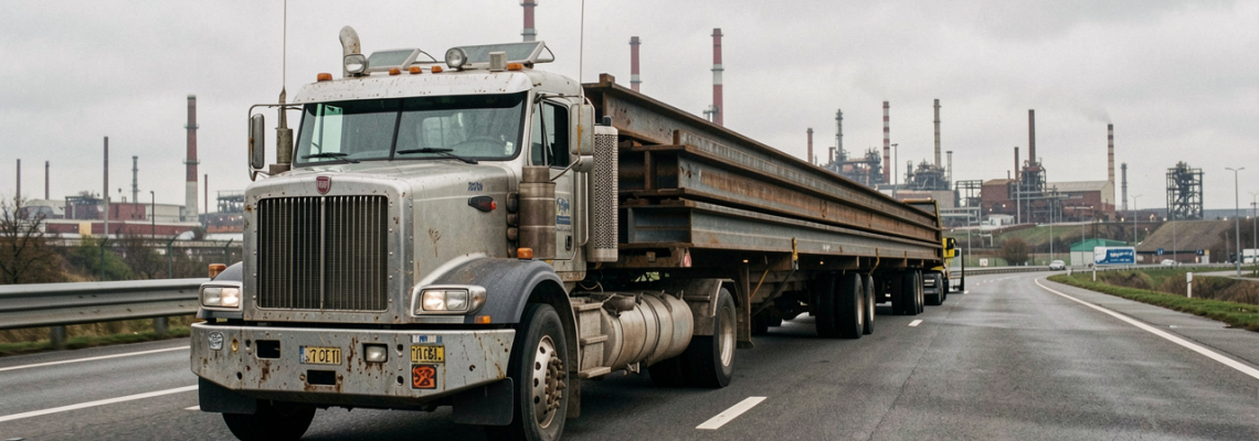 Transporte Especializado De Componentes Metálicos De Grande Porte