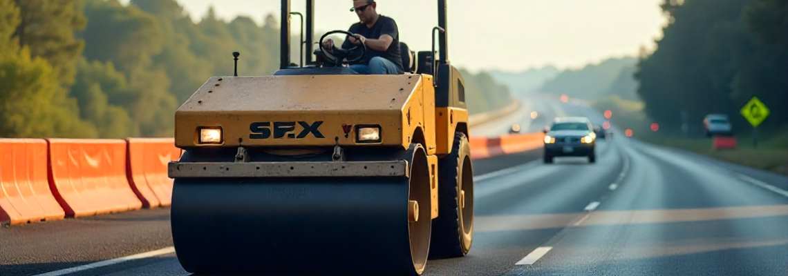 Máquinas Para Corte De Asfalto Em Rodovias Movimentadas